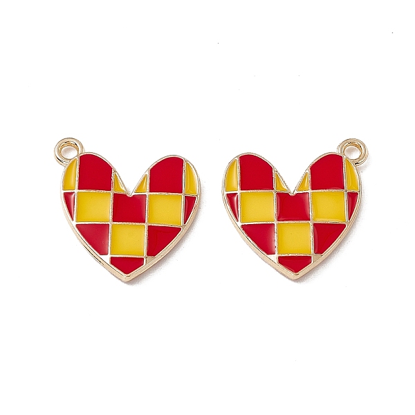PandaHall Alloy Enamel Pendants, Golden, Heart with Tartan Pattern Charm, Red, 20.5x18x2.5mm, Hole: 1.8mm Alloy+Enamel Heart Red
PandaHall Alloy Enamel Pendants, Golden, Heart with Tartan Pattern Charm, Red, 20.5x18x2.5mm, Hole: 1.8mm Alloy+Enamel Heart Red