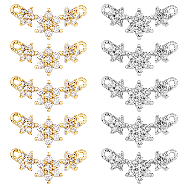 PandaHall DICOSMETIC 10Pcs 2 Colors Eco-friendly Rack Plating Brass Micro Pave Cubic Zirconia 2-Loop Charms, Cadmium Free & Lead Free..., Clear
PandaHall DICOSMETIC 10Pcs 2 Colors Eco-friendly Rack Plating Brass Micro Pave Cubic Zirconia 2-Loop Charms, Cadmium Free & Lead Free..., Clear