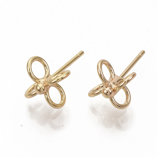 PandaHall Brass Stud Earrings, Nickel Free, Real 18K Gold Plated, 15x10mm, Pin: 0.8mm Brass
PandaHall Brass Stud Earrings, Nickel Free, Real 18K Gold Plated, 15x10mm, Pin: 0.8mm Brass