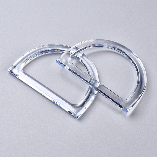 PandaHall Plastic D Shape Purse Handle, for Bag Handles Replacement Accessories, Clear, 120x85x8mm, Inner: 95x61mm Plastic Clear
PandaHall Plastic D Shape Purse Handle, for Bag Handles Replacement Accessories, Clear, 120x85x8mm, Inner: 95x61mm Plastic Clear