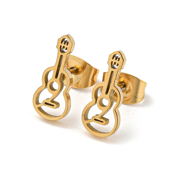 PandaHall Golden 304 Stainless Steel Stud Earrings for Women, Guitar, 12x5mm 304 Stainless Steel Guitar
PandaHall Golden 304 Stainless Steel Stud Earrings for Women, Guitar, 12x5mm 304 Stainless Steel Guitar