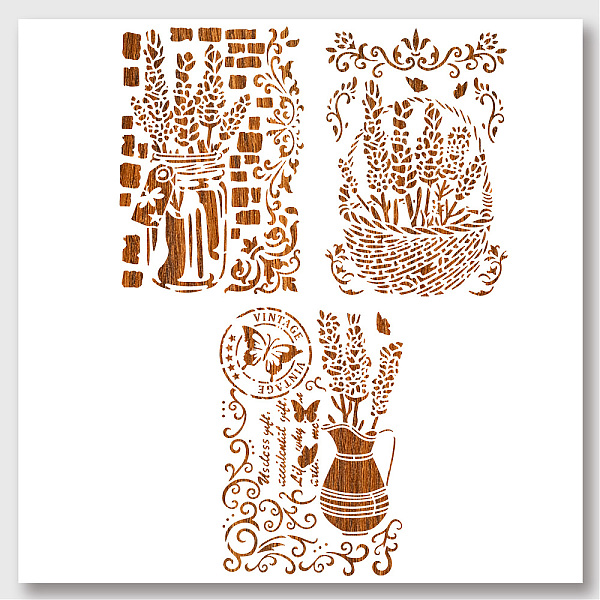 PandaHall 3 Pcs 3 Styles Lavender Pattern Painting Stencils, Reusable PET Craft Stencils Hollow Out Drawing Template for Painting on Wood..., Black
PandaHall 3 Pcs 3 Styles Lavender Pattern Painting Stencils, Reusable PET Craft Stencils Hollow Out Drawing Template for Painting on Wood..., Black