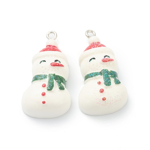 PandaHall Resin Pendants, for Christmas Festival, with Platinum Iron Peg Bail, Glitter Powder, Snowman, White, 34x17x9mm, Hole: 2mm Resin...
PandaHall Resin Pendants, for Christmas Festival, with Platinum Iron Peg Bail, Glitter Powder, Snowman, White, 34x17x9mm, Hole: 2mm Resin...