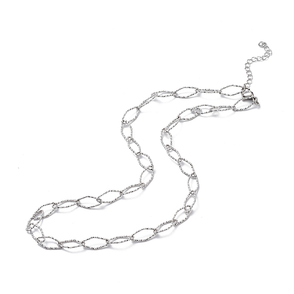 PandaHall 304 Stainless Steel Rhombus Link Chain Necklace for Men Women, Stainless Steel Color, 18.31 inch(46.5cm) 304 Stainless Steel
PandaHall 304 Stainless Steel Rhombus Link Chain Necklace for Men Women, Stainless Steel Color, 18.31 inch(46.5cm) 304 Stainless Steel