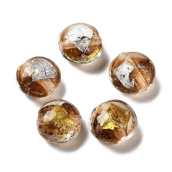 PandaHall Handmade Lampwork Beads, with Gold Foil, Oval, Coconut Brown, 11~12x11.5~12.5x7~7.5mm, Hole: 2mm Lampwork Oval
PandaHall Handmade Lampwork Beads, with Gold Foil, Oval, Coconut Brown, 11~12x11.5~12.5x7~7.5mm, Hole: 2mm Lampwork Oval