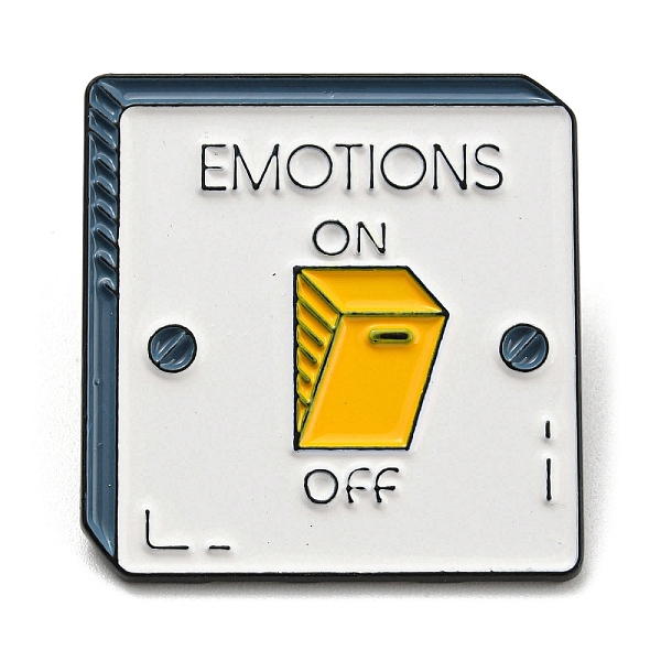 PandaHall Emotion Switch Enamel Pins, Electrophoresis Black Alloy Brooch, White, 30x29x1.5mm Alloy+Enamel Square White
PandaHall Emotion Switch Enamel Pins, Electrophoresis Black Alloy Brooch, White, 30x29x1.5mm Alloy+Enamel Square White