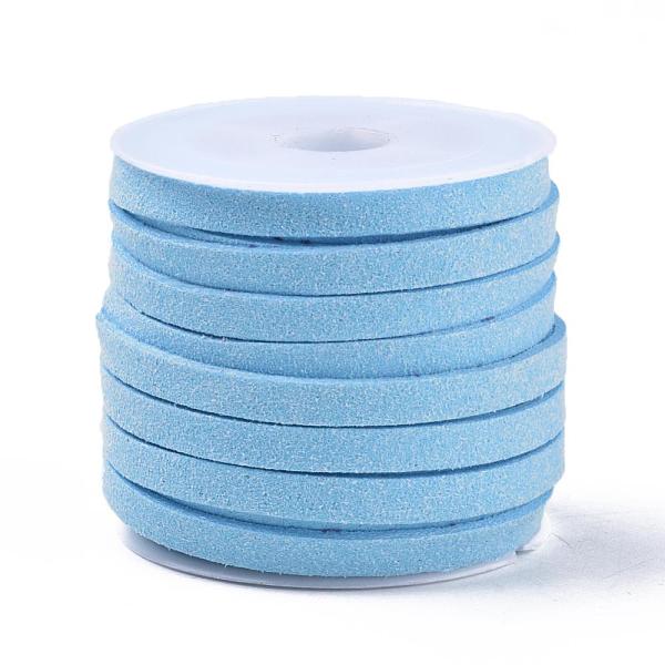 PandaHall Faux Suede Cord, Faux Suede Lace, Deep Sky Blue, 5x1.5mm, about 5.46 yards(5m)/roll, 25rolls/bag Faux Suede Blue
PandaHall Faux Suede Cord, Faux Suede Lace, Deep Sky Blue, 5x1.5mm, about 5.46 yards(5m)/roll, 25rolls/bag Faux Suede Blue