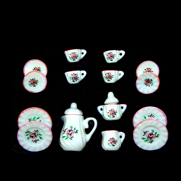 PandaHall Mini Porcelain Tea Set, including 2Pcs Teapots, 5Pcs Teacups, 8Pcs Dishes, for Dollhouse Accessories, Pretending Prop Decorations...
PandaHall Mini Porcelain Tea Set, including 2Pcs Teapots, 5Pcs Teacups, 8Pcs Dishes, for Dollhouse Accessories, Pretending Prop Decorations...