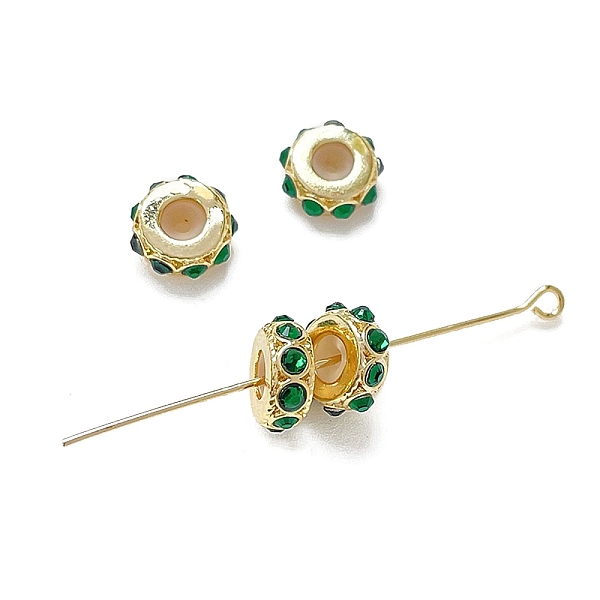 PandaHall Brass Micro Pave Cubic Zirconia Beads, Real 18K Gold Plated, Green, 9.5x4mm, Hole: 1.4mm Brass+Cubic Zirconia Green
PandaHall Brass Micro Pave Cubic Zirconia Beads, Real 18K Gold Plated, Green, 9.5x4mm, Hole: 1.4mm Brass+Cubic Zirconia Green