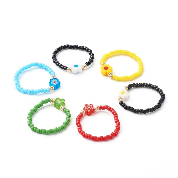 PandaHall Handmade Baking Painted Glass Seed Beads Stretch Rings, with Acrylic Beads, Flat Round with Heart, Mixed Color, Beads: 2x1.5mm, US..., Multicolor
PandaHall Handmade Baking Painted Glass Seed Beads Stretch Rings, with Acrylic Beads, Flat Round with Heart, Mixed Color, Beads: 2x1.5mm, US..., Multicolor