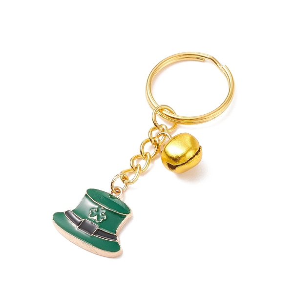 PandaHall St.Patrick's Day Hat with Clover Alloy Enamel Charms Keychains, Aluminum Bell Keychains, with Iron Findings, Golden, 7.2cm Alloy...
PandaHall St.Patrick's Day Hat with Clover Alloy Enamel Charms Keychains, Aluminum Bell Keychains, with Iron Findings, Golden, 7.2cm Alloy...