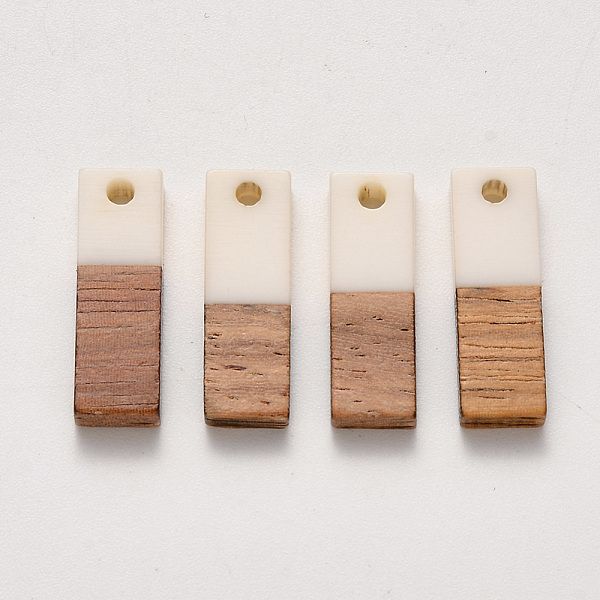 PandaHall Resin & Walnut Wood Pendants, Rectangle, White, 20x6.5x3mm, Hole: 1.8mm Resin+Wood Rectangle White
PandaHall Resin & Walnut Wood Pendants, Rectangle, White, 20x6.5x3mm, Hole: 1.8mm Resin+Wood Rectangle White