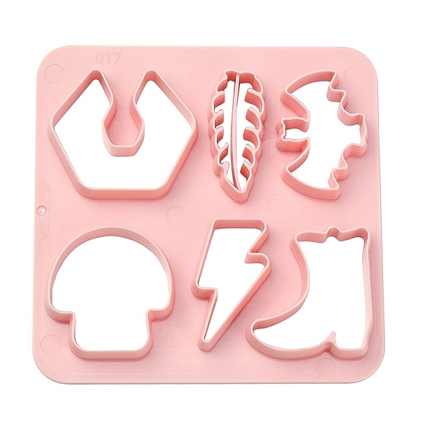 PandaHall ABS Plastic Cookie Cutters, Mushroom/Leaf/Bat, Pink, 100x100mm Plastic Square Pink
PandaHall ABS Plastic Cookie Cutters, Mushroom/Leaf/Bat, Pink, 100x100mm Plastic Square Pink