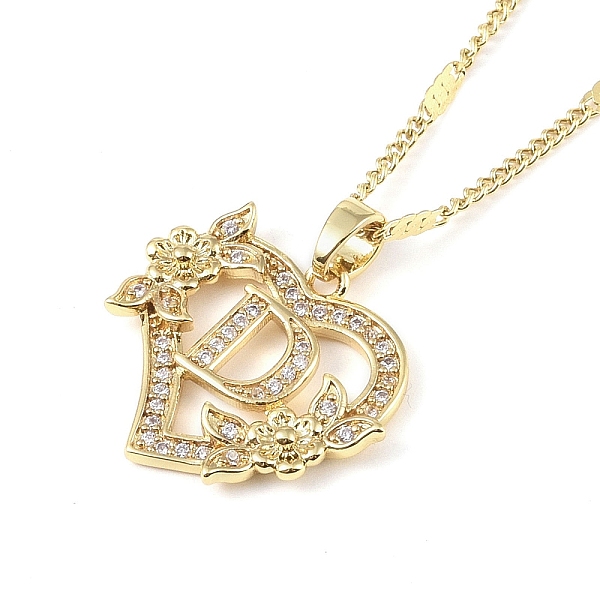 PandaHall 304 Stainless Steel Heart Pendant Necklaces with Cubic Zirconia, Letter Charms, Letter D, 16.54 inch(42cm) 304 Stainless Steel...
PandaHall 304 Stainless Steel Heart Pendant Necklaces with Cubic Zirconia, Letter Charms, Letter D, 16.54 inch(42cm) 304 Stainless Steel...