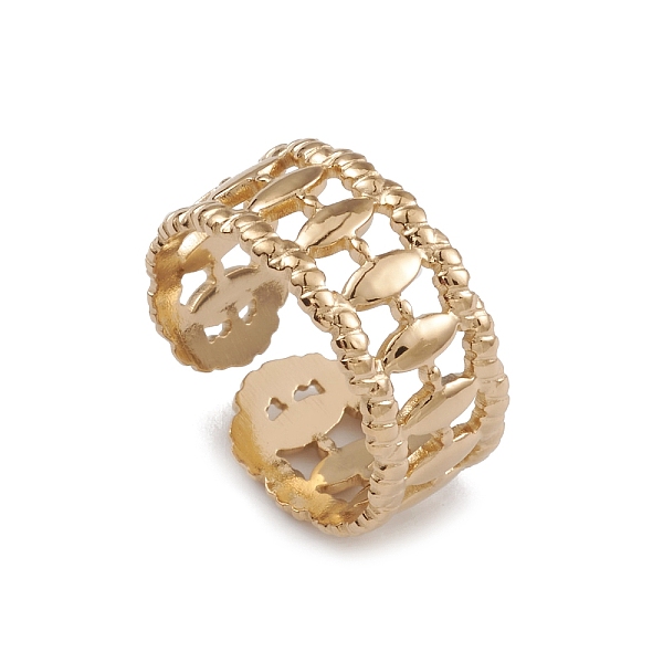 PandaHall Ion Plating(IP) 304 Stainless Steel Horse Eye Open Cuff Rings for Women, Real 14K Gold Plated, US Size 6 1/4(16.7mm) 304 Stainless...
PandaHall Ion Plating(IP) 304 Stainless Steel Horse Eye Open Cuff Rings for Women, Real 14K Gold Plated, US Size 6 1/4(16.7mm) 304 Stainless...
