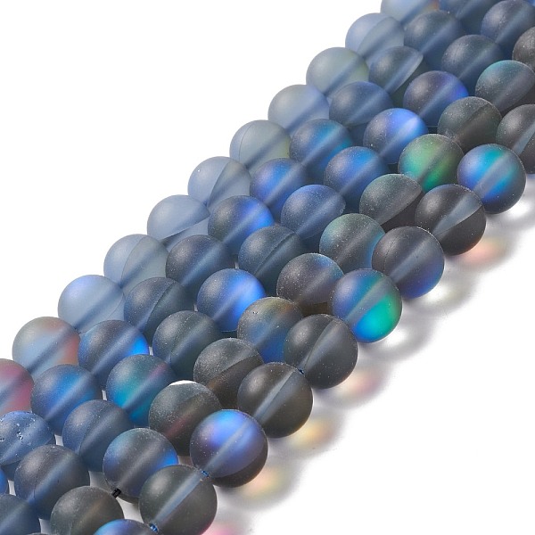 PandaHall Synthetic Moonstone Beads Strands, Frosted, Round, Prussian Blue, 10mm, Hole: 1mm, about 38~40pcs/strand, 14.96''~15.16''...
PandaHall Synthetic Moonstone Beads Strands, Frosted, Round, Prussian Blue, 10mm, Hole: 1mm, about 38~40pcs/strand, 14.96''~15.16''...