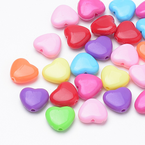 PandaHall Acrylic Beads, Heart, Mixed Color, 10x11x4mm, Hole: 1.5mm Acrylic Heart Multicolor
PandaHall Acrylic Beads, Heart, Mixed Color, 10x11x4mm, Hole: 1.5mm Acrylic Heart Multicolor