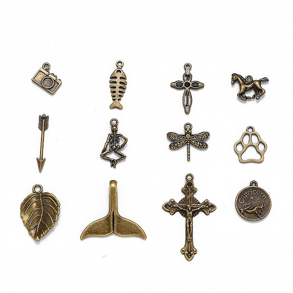 PandaHall Tibetan Style Alloy Pendants, Mixed Shapes, Antique Bronze, 13~49x10~25x1~3mm Alloy Mixed Shapes
PandaHall Tibetan Style Alloy Pendants, Mixed Shapes, Antique Bronze, 13~49x10~25x1~3mm Alloy Mixed Shapes