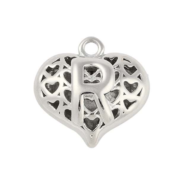 PandaHall Hollow Brass Pendants for Valentine's Day, Heart with Letter, Real Platinum Plated, Letter R, 25x26x13mm, Hole: 2.5mm Brass Letter...
PandaHall Hollow Brass Pendants for Valentine's Day, Heart with Letter, Real Platinum Plated, Letter R, 25x26x13mm, Hole: 2.5mm Brass Letter...