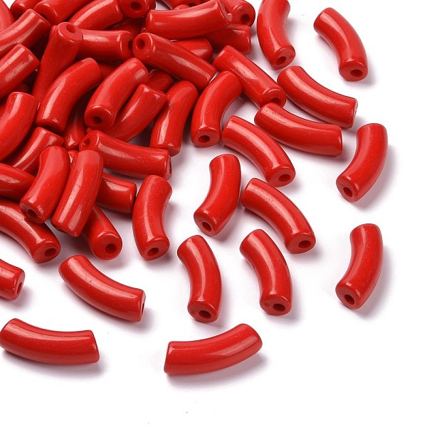 PandaHall Opaque Acrylic Beads, Curved Tube, Red, 34.5x13x11mm, Hole: 3.5mm, about 155pcs/500g Acrylic Tube Red
PandaHall Opaque Acrylic Beads, Curved Tube, Red, 34.5x13x11mm, Hole: 3.5mm, about 155pcs/500g Acrylic Tube Red