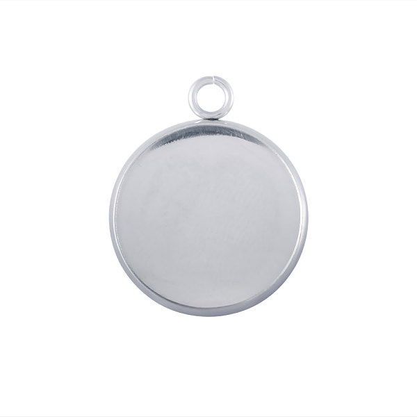 PandaHall 304 Stainless Steel Pendant Cabochon Settings, Plain Edge Bezel Cups, Flat Round, Stainless Steel Color, Tray: 25mm, 32x27x2mm...
PandaHall 304 Stainless Steel Pendant Cabochon Settings, Plain Edge Bezel Cups, Flat Round, Stainless Steel Color, Tray: 25mm, 32x27x2mm...