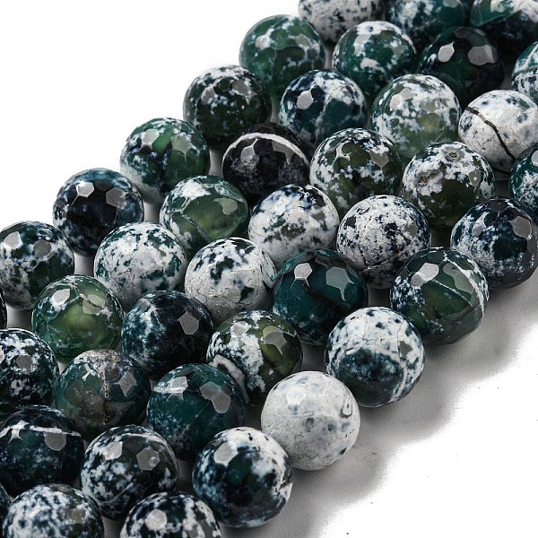 PandaHall Faceted Natural Fire Crackle Agate Beads Strands, Round, Dyed & Heated, Dark Slate Gray, 11.5mm, Hole: 1.6mm, about 31pcs/strand...
PandaHall Faceted Natural Fire Crackle Agate Beads Strands, Round, Dyed & Heated, Dark Slate Gray, 11.5mm, Hole: 1.6mm, about 31pcs/strand...