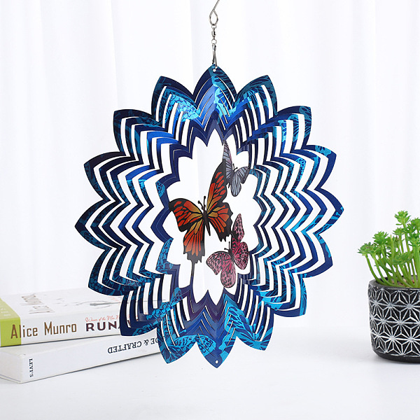 PandaHall Stainless Steel Pendant Decoration, Wind Chime, Butterfly, Dark Blue, 300x300mm Stainless Steel Butterfly
PandaHall Stainless Steel Pendant Decoration, Wind Chime, Butterfly, Dark Blue, 300x300mm Stainless Steel Butterfly