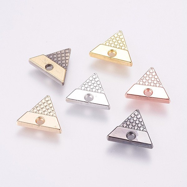 PandaHall Alloy Charms, Triangle, Mixed Color, 13x15x2.5mm, Hole: 2mm Alloy Triangle
PandaHall Alloy Charms, Triangle, Mixed Color, 13x15x2.5mm, Hole: 2mm Alloy Triangle