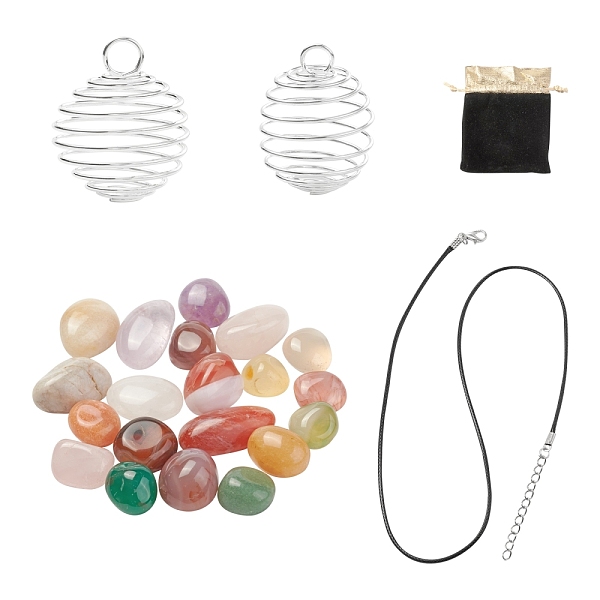 PandaHall DIY Pendant Necklace Making Kits, Including 6Pcs 2 Style Round Iron Wire Pendants, 6Pcs Waxed Cotton Cord Necklace Making, Natural..., Multicolor
PandaHall DIY Pendant Necklace Making Kits, Including 6Pcs 2 Style Round Iron Wire Pendants, 6Pcs Waxed Cotton Cord Necklace Making, Natural..., Multicolor