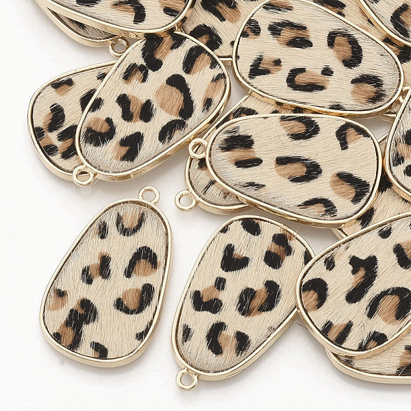 PandaHall Eco-Friendly Cowhide Leather Pendants, with Golden Plated Alloy Cabochon Settings, teardrop, with Leopard Print Pattern, PeachPuff..., Brown
PandaHall Eco-Friendly Cowhide Leather Pendants, with Golden Plated Alloy Cabochon Settings, teardrop, with Leopard Print Pattern, PeachPuff..., Brown