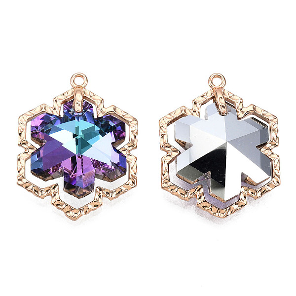 PandaHall Glass Rhinestone Pendants, with Light Gold Plated Brass Findings, Snowflake, for Christmas, Purple Velvet, 28x22x9mm, Hole: 1.6mm...
PandaHall Glass Rhinestone Pendants, with Light Gold Plated Brass Findings, Snowflake, for Christmas, Purple Velvet, 28x22x9mm, Hole: 1.6mm...
