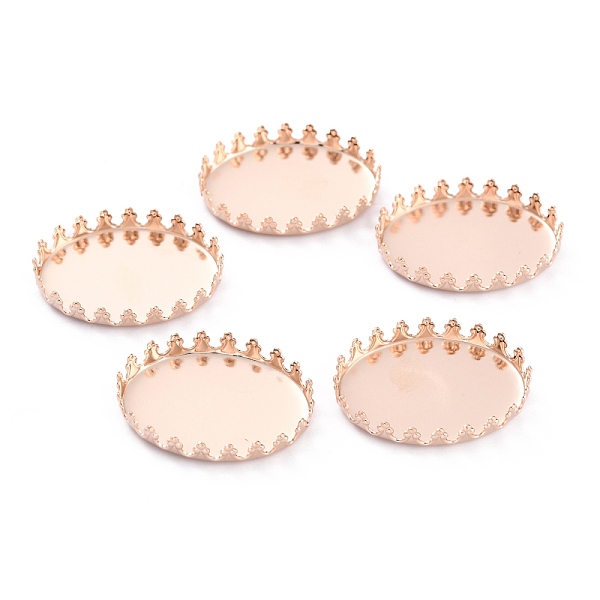 PandaHall 304 Stainless Steel Cabochon Settings, Lace Edge Bezel Cups, Flat Round, Rose Gold, 26x19x4mm Tray: 25x18mm 304 Stainless Steel...
PandaHall 304 Stainless Steel Cabochon Settings, Lace Edge Bezel Cups, Flat Round, Rose Gold, 26x19x4mm Tray: 25x18mm 304 Stainless Steel...