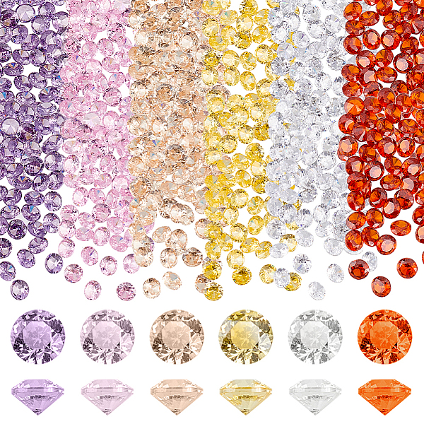PandaHall 300Pcs 6 Colors Diamond Shape Grade A Cubic Zirconia Cabochons, Faceted, Mixed Color, 3x2mm, 50pcs/color Cubic Zirconia Diamond..., Multicolor
PandaHall 300Pcs 6 Colors Diamond Shape Grade A Cubic Zirconia Cabochons, Faceted, Mixed Color, 3x2mm, 50pcs/color Cubic Zirconia Diamond..., Multicolor