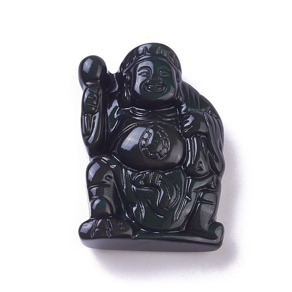 PandaHall Natural Obsidian Pendants, Buddha, 34.5x24.5x10.8mm, Hole: 1.2mm Obsidian Human
PandaHall Natural Obsidian Pendants, Buddha, 34.5x24.5x10.8mm, Hole: 1.2mm Obsidian Human