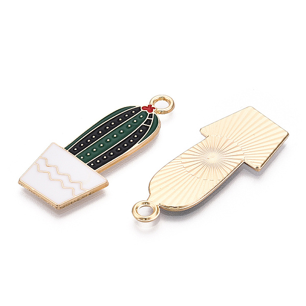 PandaHall Alloy Enamel Pendants, Light Gold, Cactus Charm, Dark Green, 38x16.5x1.5mm, Hole: 2.8mm Alloy+Enamel Cactus
PandaHall Alloy Enamel Pendants, Light Gold, Cactus Charm, Dark Green, 38x16.5x1.5mm, Hole: 2.8mm Alloy+Enamel Cactus
