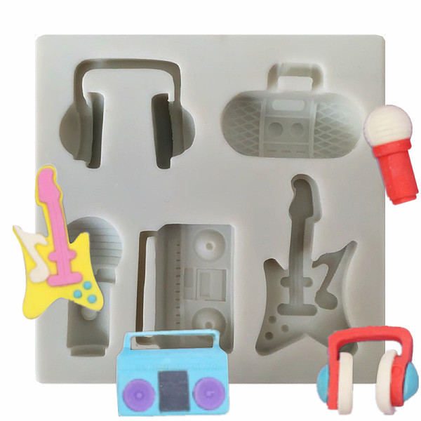 PandaHall Musical Instrument Food Grade Silicone Molds, Fondant Molds, for DIY Cake Decoration, Chocolate, Candy, UV Resin & Epoxy Resin..., Gray
PandaHall Musical Instrument Food Grade Silicone Molds, Fondant Molds, for DIY Cake Decoration, Chocolate, Candy, UV Resin & Epoxy Resin..., Gray