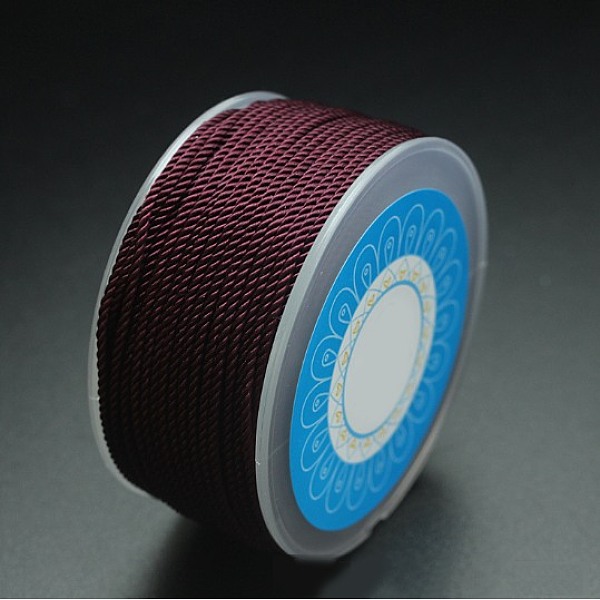 PandaHall Round Nylon Cords, Milan Cords/Twisted Cords, Coconut Brown, 1.5mm, about 25.15 yards(23m)/roll Nylon Brown
PandaHall Round Nylon Cords, Milan Cords/Twisted Cords, Coconut Brown, 1.5mm, about 25.15 yards(23m)/roll Nylon Brown