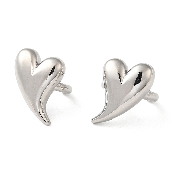 PandaHall Rack Plating Brass Heart Cuff Earrings for Women, Lead Free & Cadmium Free, Long-Lasting Plated, Platinum, 16x12.5mm Brass
PandaHall Rack Plating Brass Heart Cuff Earrings for Women, Lead Free & Cadmium Free, Long-Lasting Plated, Platinum, 16x12.5mm Brass