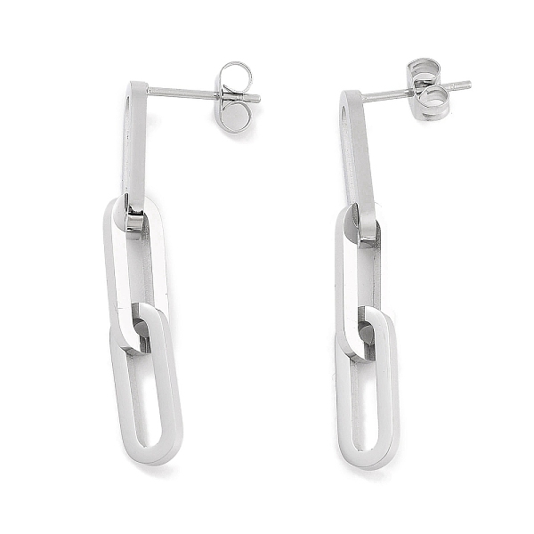 PandaHall 304 Stainless Steel Oval Dangle Stud Earrings for Women, with 316 Stainless Steel Pins, Stainless Steel Color, 38x5.5mm 304...
PandaHall 304 Stainless Steel Oval Dangle Stud Earrings for Women, with 316 Stainless Steel Pins, Stainless Steel Color, 38x5.5mm 304...