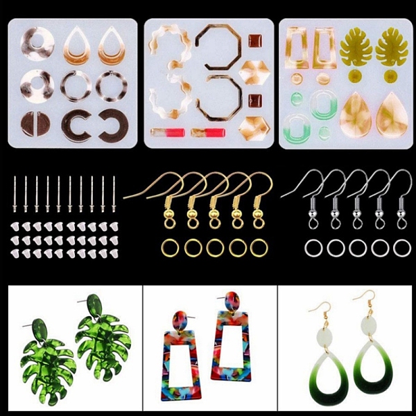 PandaHall Food Grade Earring DIY Silicone Pendant Molds Kits, Decoration Making, Resin Casting Molds, For UV Resin, Epoxy Resin Jewelry..., White
PandaHall Food Grade Earring DIY Silicone Pendant Molds Kits, Decoration Making, Resin Casting Molds, For UV Resin, Epoxy Resin Jewelry..., White