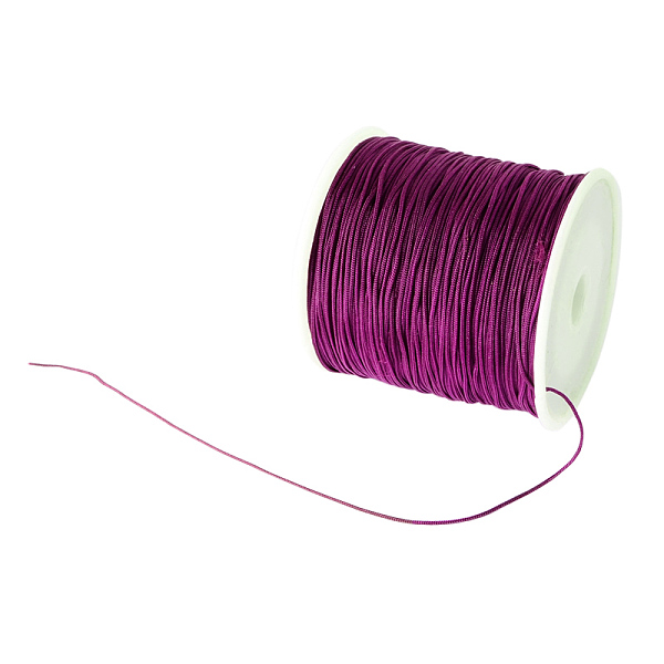 PandaHall Braided Nylon Thread, Chinese Knotting Cord Beading Cord for Beading Jewelry Making, Purple, 0.8mm, about 100yards/roll Nylon...
PandaHall Braided Nylon Thread, Chinese Knotting Cord Beading Cord for Beading Jewelry Making, Purple, 0.8mm, about 100yards/roll Nylon...