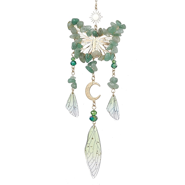 PandaHall Natural Green Aventurine and Resin Pendant Decorations, with Alloy Findings, Butterfly, Medium Aquamarine, 275mm Green Aventurine...
PandaHall Natural Green Aventurine and Resin Pendant Decorations, with Alloy Findings, Butterfly, Medium Aquamarine, 275mm Green Aventurine...
