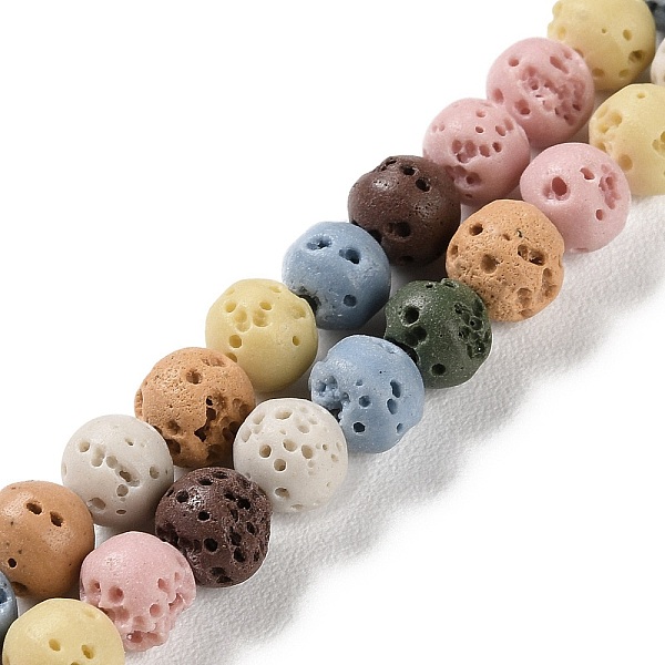PandaHall Synthetic Lava Rock Dyed Beads Strands, Round, Mixed Color, 6~6.5mm, Hole: 1mm, about 63pcs/strand, 15.16''(38.5cm) Lava Rock..., Multicolor
PandaHall Synthetic Lava Rock Dyed Beads Strands, Round, Mixed Color, 6~6.5mm, Hole: 1mm, about 63pcs/strand, 15.16''(38.5cm) Lava Rock..., Multicolor