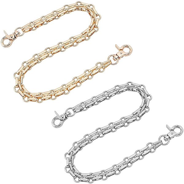 PandaHall WADORN 2Pcs 2 Colors Bag Strap Chains, Iron Curb Link Three-row Chains, with Alloy Swivel Lobster Claw Clasps, Mixed Color...
PandaHall WADORN 2Pcs 2 Colors Bag Strap Chains, Iron Curb Link Three-row Chains, with Alloy Swivel Lobster Claw Clasps, Mixed Color...