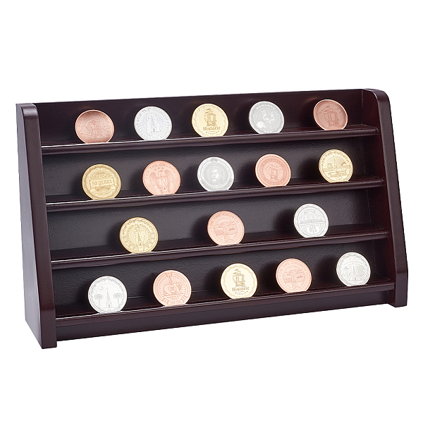 PandaHall 4 Tiers MDF Wood Commemorative Coin Display Tray, Desktop Coin Organizer Holder, Rectangle, Coconut Brown, 400x97x230mm Wood...
PandaHall 4 Tiers MDF Wood Commemorative Coin Display Tray, Desktop Coin Organizer Holder, Rectangle, Coconut Brown, 400x97x230mm Wood...