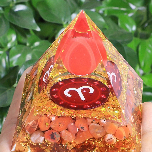 PandaHall Orgonite Pyramid Resin Energy Generators, Reiki Natural Pink Opal Chips Inside for Home Office Desk Decoration, Aries, 50mm Pink...
PandaHall Orgonite Pyramid Resin Energy Generators, Reiki Natural Pink Opal Chips Inside for Home Office Desk Decoration, Aries, 50mm Pink...
