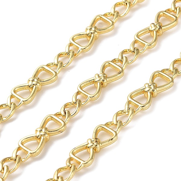 PandaHall Rack Plating Brass Bowknot Link Chains, Soldered, with Spool, Cadmium Free & Lead Free, Real 18K Gold Plated, 19.5x6x3mm Brass
PandaHall Rack Plating Brass Bowknot Link Chains, Soldered, with Spool, Cadmium Free & Lead Free, Real 18K Gold Plated, 19.5x6x3mm Brass