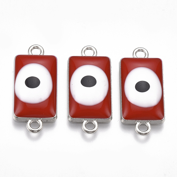 PandaHall Alloy Links connectors, with Enamel, Rectangle with Evil Eye, Platinum, Red, 24.5x11x4.5mm, Hole: 2mm Alloy+Enamel Rectangle Red
PandaHall Alloy Links connectors, with Enamel, Rectangle with Evil Eye, Platinum, Red, 24.5x11x4.5mm, Hole: 2mm Alloy+Enamel Rectangle Red