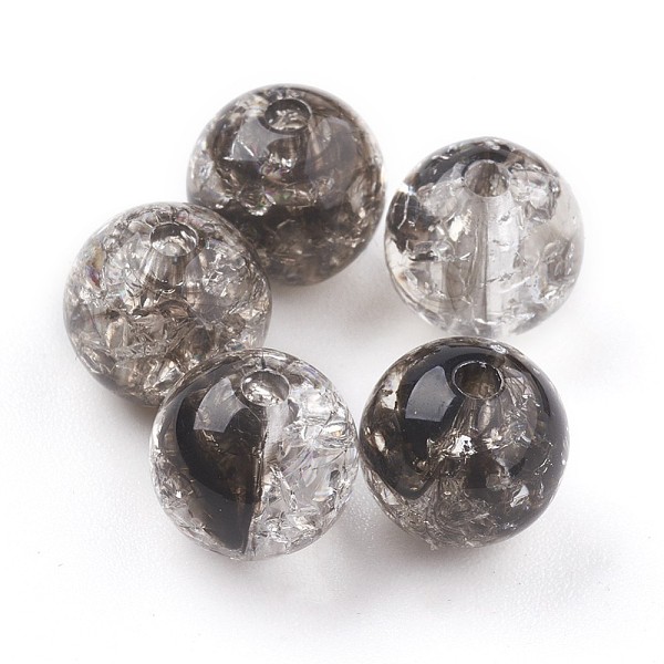 PandaHall Transparent Crackle Acrylic Beads, Round, Black, 9.5~10x9mm, Hole: 2mm, about 950pcs/500g Acrylic Round Black
PandaHall Transparent Crackle Acrylic Beads, Round, Black, 9.5~10x9mm, Hole: 2mm, about 950pcs/500g Acrylic Round Black