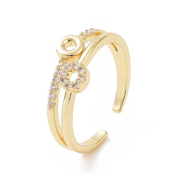 PandaHall Clear Cubic Zirconia Circle Ring Open Cuff Ring, Brass Jewelry for Women, Golden, Inner Diameter: 16mm Brass+Cubic Zirconia Clear
PandaHall Clear Cubic Zirconia Circle Ring Open Cuff Ring, Brass Jewelry for Women, Golden, Inner Diameter: 16mm Brass+Cubic Zirconia Clear